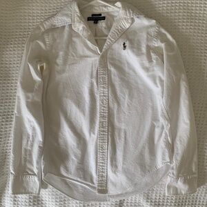 Ralph Lauren Women's White Button Up Shirt
